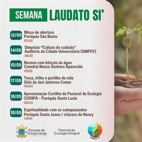 Diocese De Votuporanga Promove Semana Laudato Si A Partir Do Dia