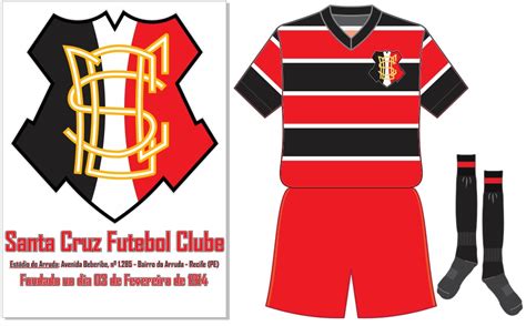 Escudo Diferente De Santa Cruz F C Recife Pe Hist Ria Do