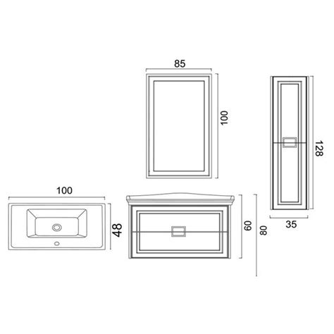 Denko Nergis 100cm MDF Zümrüt Yeşil Banyo Dolabı Takımı Boy Dolap