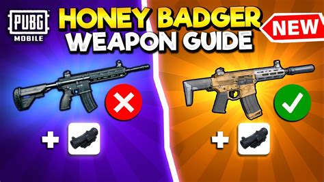 Honey Badger No Recoil Sensitivity Weapon Guide Pubg Mobile Youtube