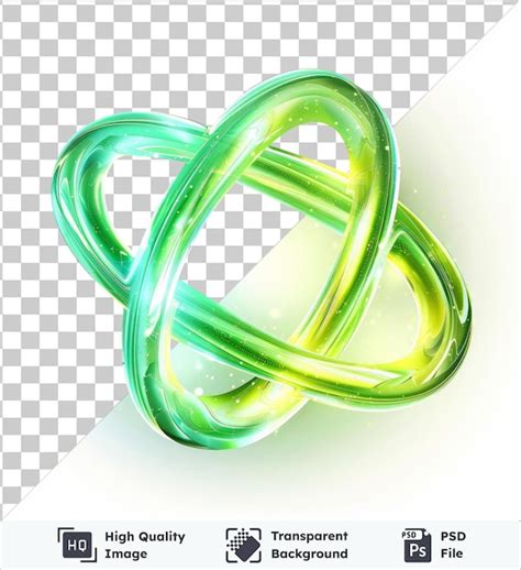 Premium PSD High Quality Transparent Psd Neon Abstract Loops Vector