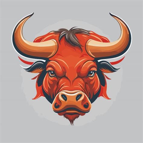 Premium Vector Anger Bull Head Vector On A White Background