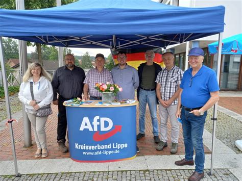 Infostand In Augustdorf Gro Er Zuspruch Und Neumitglied Afd