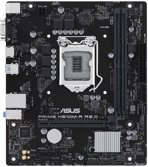 ASUS PRIME H510M-R R2.0-SI Intel H510 LGA 1200 Micro ATX Motherboard ...