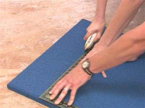 How to Install Rubber Tile Flooring | how-tos | DIY