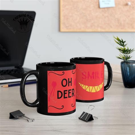 Hazbin Hotel Oh Deer Mug Hazbin Hotel Alastor Smile Mug Hazbin Hotel