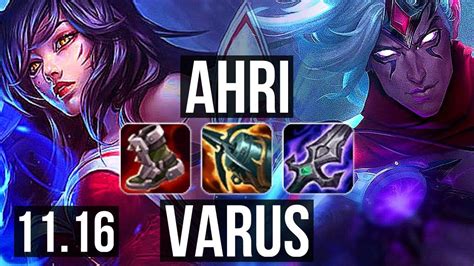 AHRI Blitzcrank Vs VARUS Morgana ADC DEFEAT 5 3M Mastery