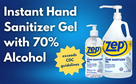 Amazon Zep Instant Hand Sanitizer Gel With Pump 8 Oz Case Of