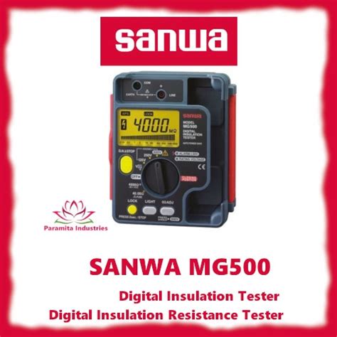 Jual Insulation Sanwa MG500 Resitence Tester Megger 500v Shopee Indonesia