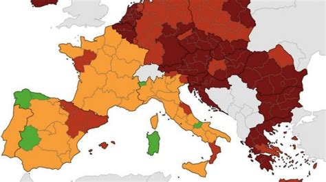 Nuova Mappa Ue Del Rischio Covid Regioni Italiane Passano In Zona