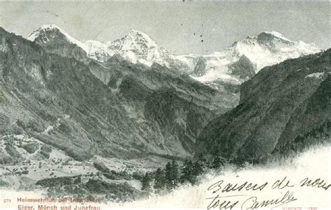 Interlaken Interlaken Heimwehfluh 1905 Carte Postale Ancienne