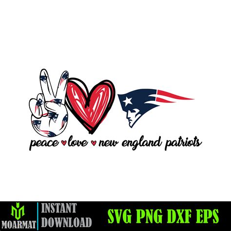 New England Patriots Logos Svg Bundle, Nfl Football Svg, New - Inspire ...