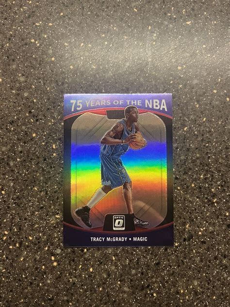 Donruss Optic Tracy Mcgrady Years Of The Nba Silver Prizm Ebay