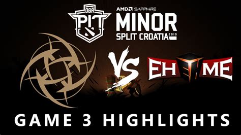 Nip Vs Ehome Game Grand Finals Highlights Bo Amd Sapphire Oga Dota