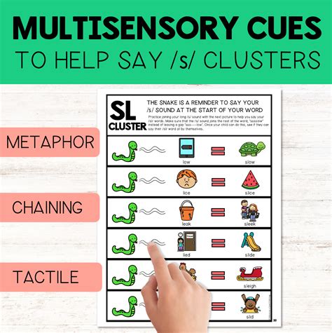 S Blend And Cluster Sheets For Speech Therapy