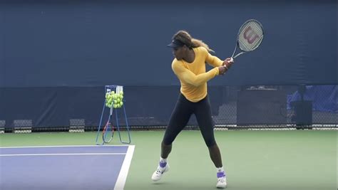 Serena Williams In Super Slow Motion Forehand And Backhand 2