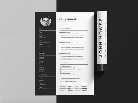 Cv Indesign Template Free