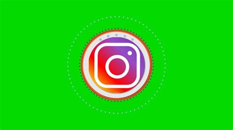 Intro Instagram Logo Green Screen Full HD Logo Animation Instagram