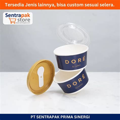 Paper Cup Ice Cream Oz Cup Es Krim Harga Pabrik