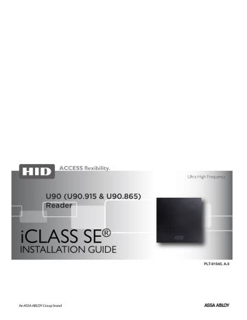 Iclass Se U Reader Installation Guide Manualzz