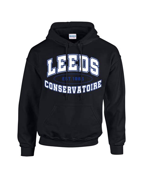 Leeds Conservatoire Varsity Hoodie - Black | LCSU Shop