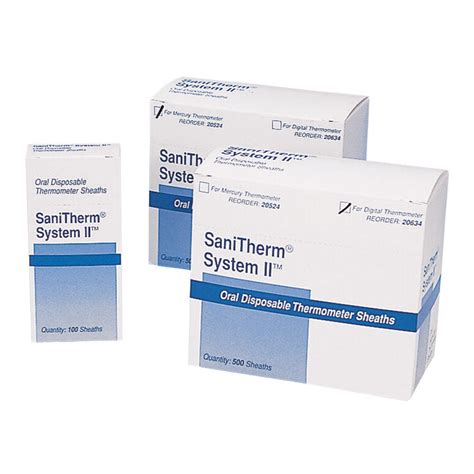 Sanitherm Disposable Sheaths for Digital Thermometers (500-ct) – School ...