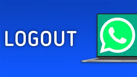 How To Logout From Whatsapp On Pc Youtube