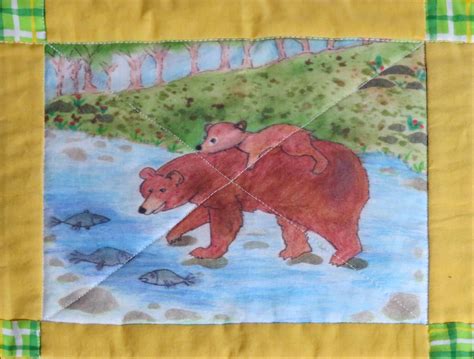 Forest Animal Baby Quilt Large Friendly Forest Friends Baby Nursery ...