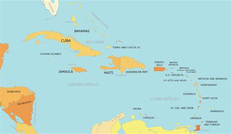 Caribbean Map Collection (Printable) - GIS Geography