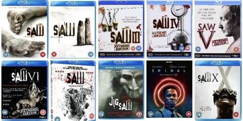 SAW 1-10 BLU RAY Movie COLLECTION PART 1 2 3 4 5 6 7, Jigsaw 8, Spiral