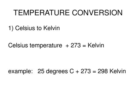 Temperature Conversion Ppt Download