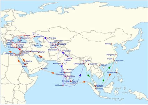 Ibn Battuta Travel Map Sandy Cornelia