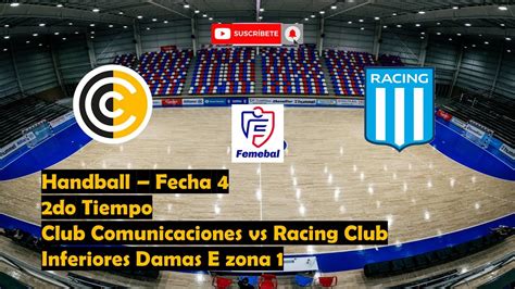 Handball Fecha 4 2do Tiempo Club Comunicaciones Vs Racing Club