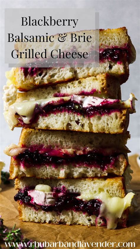 Gourmet Blackberry Balsamic And Brie Grilled Cheese