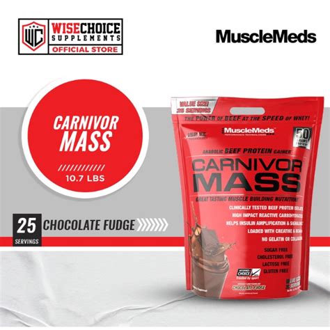 Musclemeds Carnivor Mass Lbs Chocolate Fudge Shopee Philippines