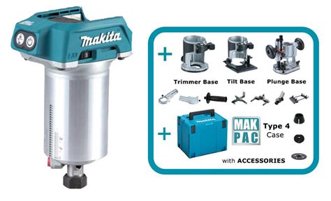 Makita DRT50ZJX9 18V Akku Fräser Set LXT Serie Bare Erfreuen Sie