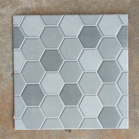 Jual Keramik Lantai Hexagonal Garasi Teras Kamar Mandi Denchan Grey