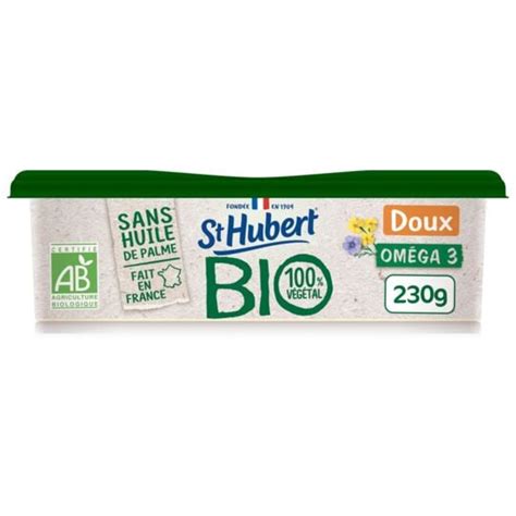 Margarine Doux Bio Sans Huile De Palme V G Tal Om Ga St Hubert