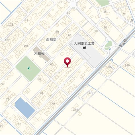 千葉県東金市西福俵64－1 の地図 Mapfan