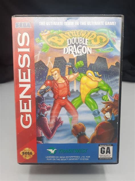 Genesis Battletoads Double Dragon Box Manual Only EBay