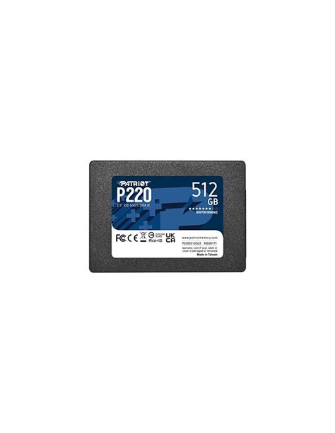 Disque Dur Interne PATRIOT P220 512 Go SSD SATA III 2 5