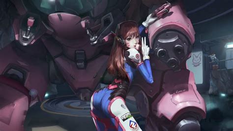 Overwatch Artwork Digital Art Video Games D Va Overwatch Robot