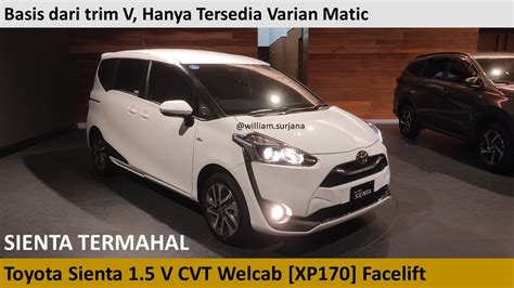 Toyota Sienta V CVT Welcab XP170 Facelift Review Indonesia YouTube