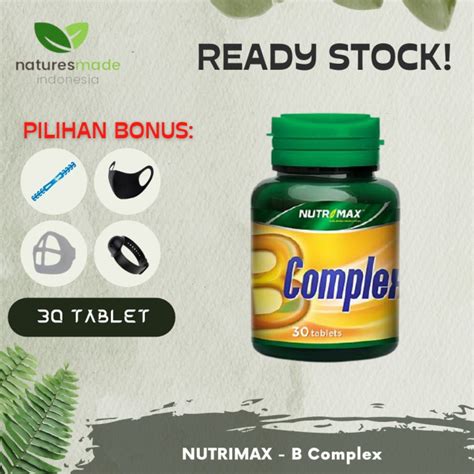 Jual Nutrimax B Complex Tablet Shopee Indonesia