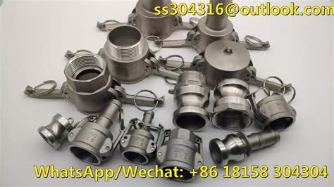 Stainless Steel Camlock Fittings Quick Cam Lock Couplings To