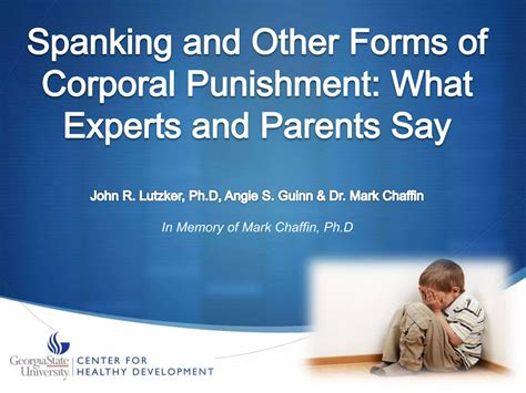 Spanking And Other Forms Of Corporal Punishment What Experts And