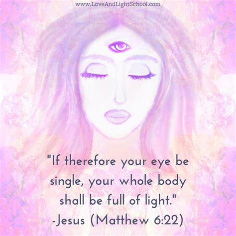 If Therefore Your Eye Be Single Your Whole Body Shall Be Full Of Light