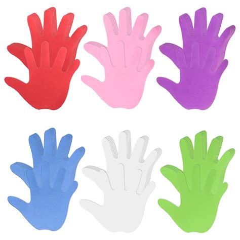 Buy Pcs Foam Hand Cutouts Hand Shape Cut Outs Assorted Color