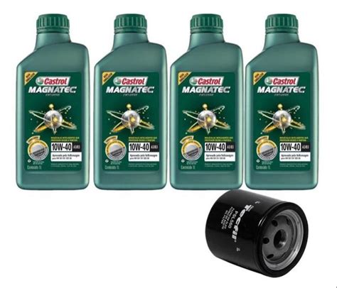 Kit Troca De Oleo Filtro De Oleo Vw Gol Fox Polo Voyage Castrol