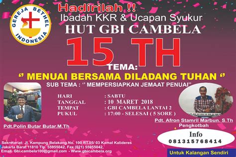 Gbi Cambela Jakarta